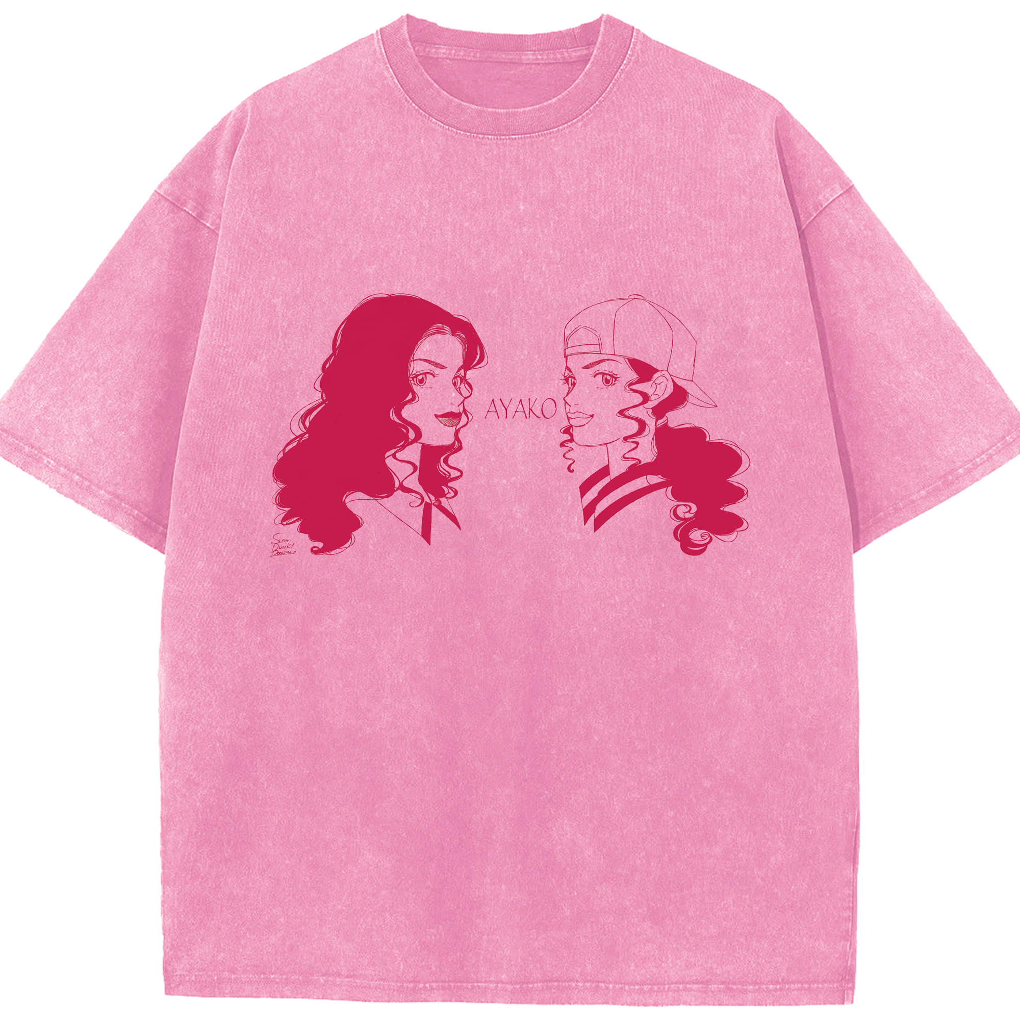 （画像用） SLAM DUNK／スラムダンク 綿100% ヴィンテージ風 半袖Tシャツ（フロントプリント）